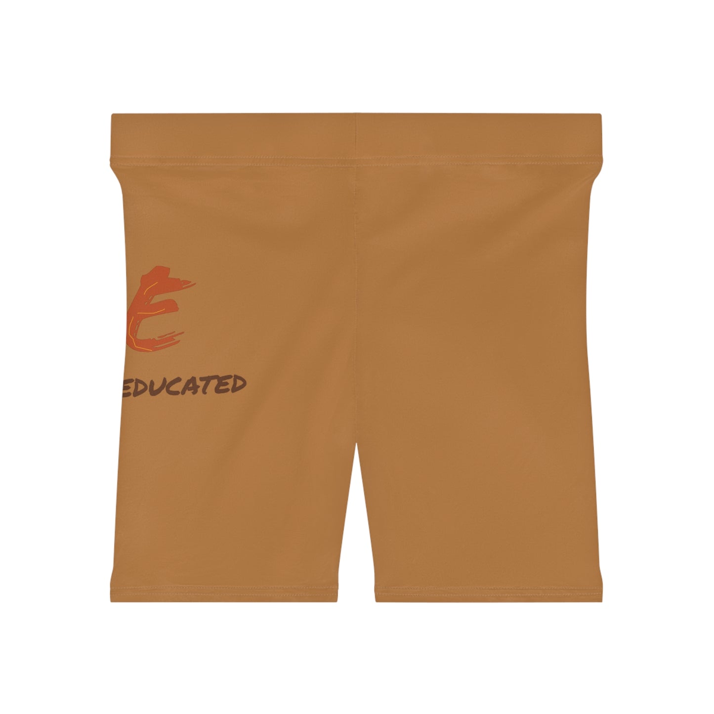 Women's YBE Fall Colors Light Brown Biker Shorts