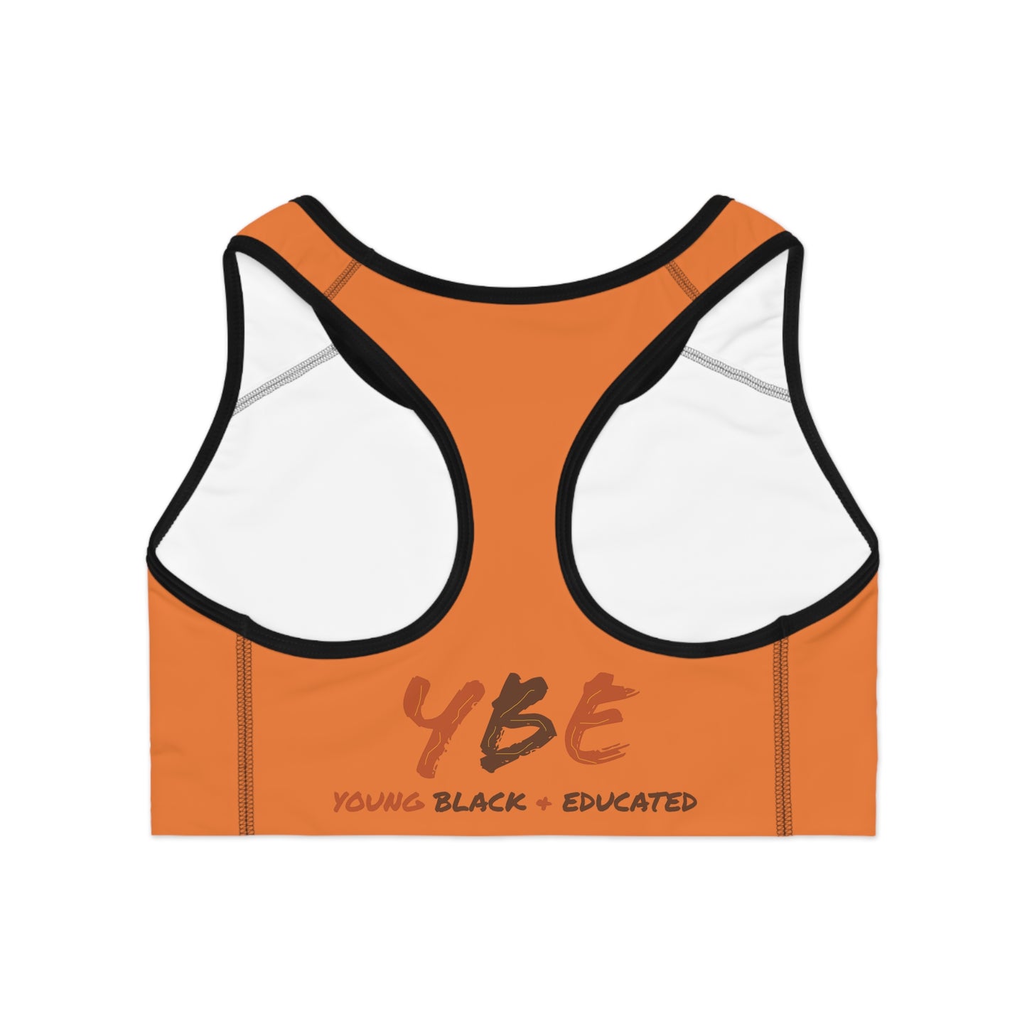 YBE Fall Colors Light Orange Sports Bra