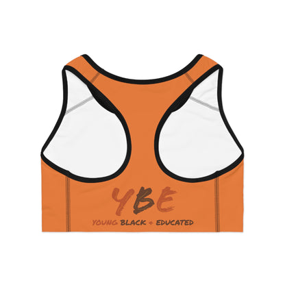 YBE Fall Colors Light Orange Sports Bra