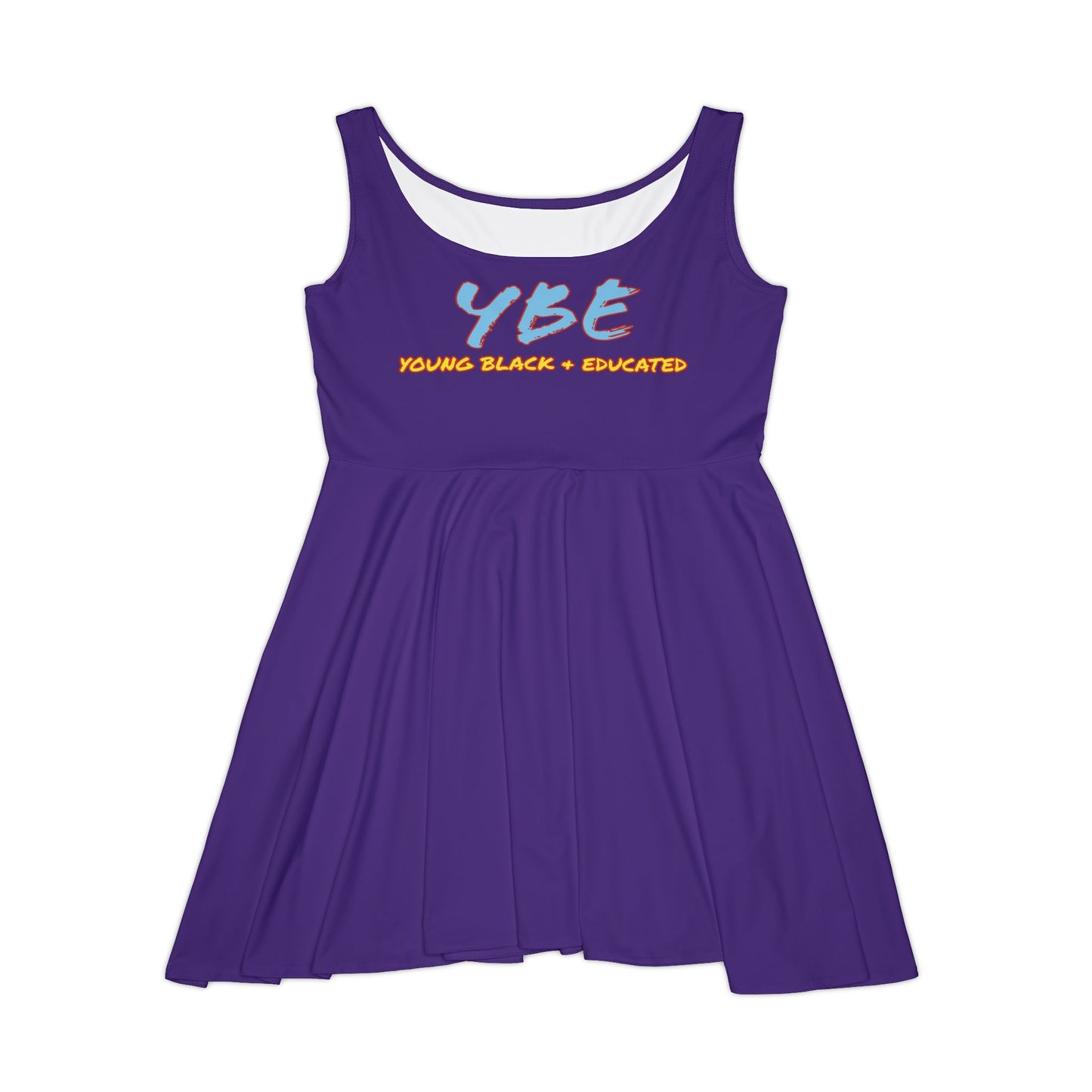 Women's YBE THRASHR VIBE Purple Skater Dress