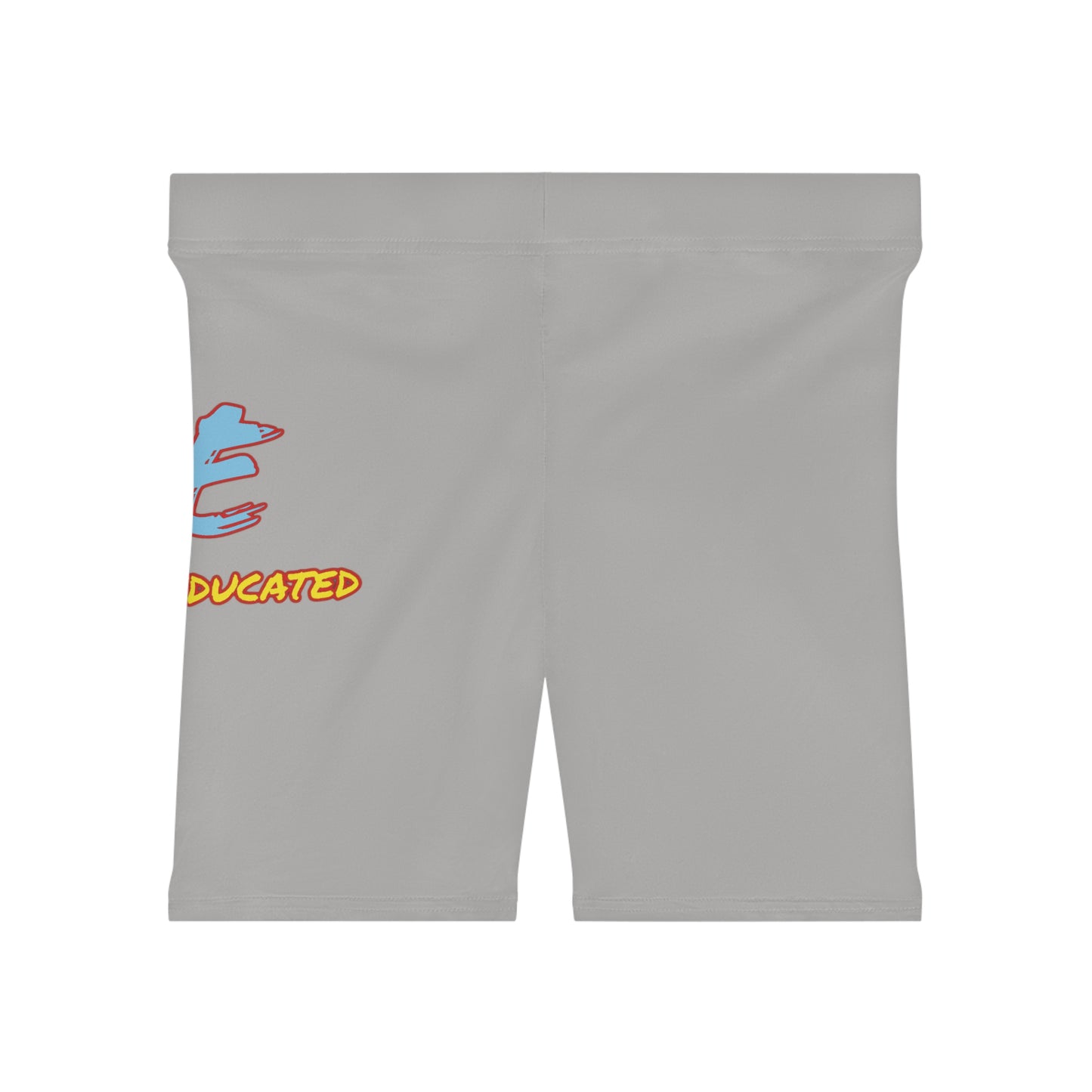 Women's YBE THRASHR VIBE Light Grey Biker Shorts