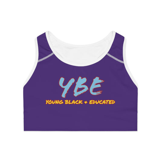 YBE THRASHR VIBE Purple Sports Bra