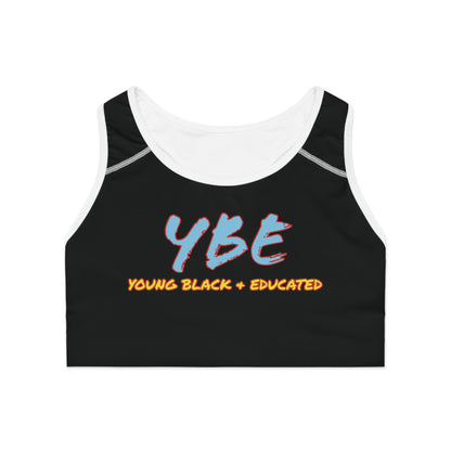 YBE THRASHR VIBE BLACK Sports Bra