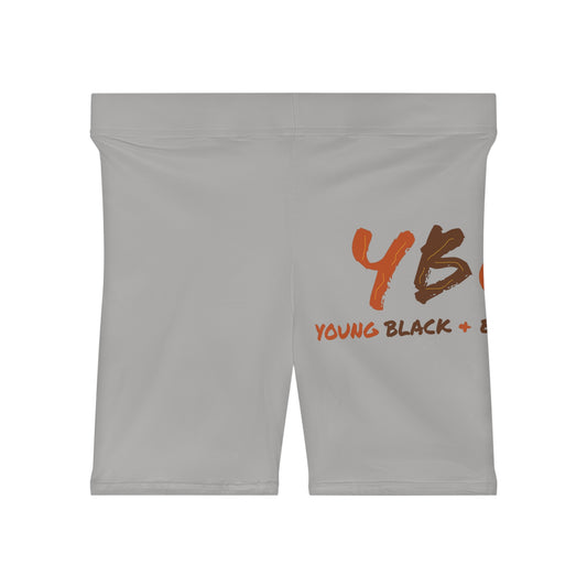 Women's YBE Fall Colors Light Grey Biker Shorts