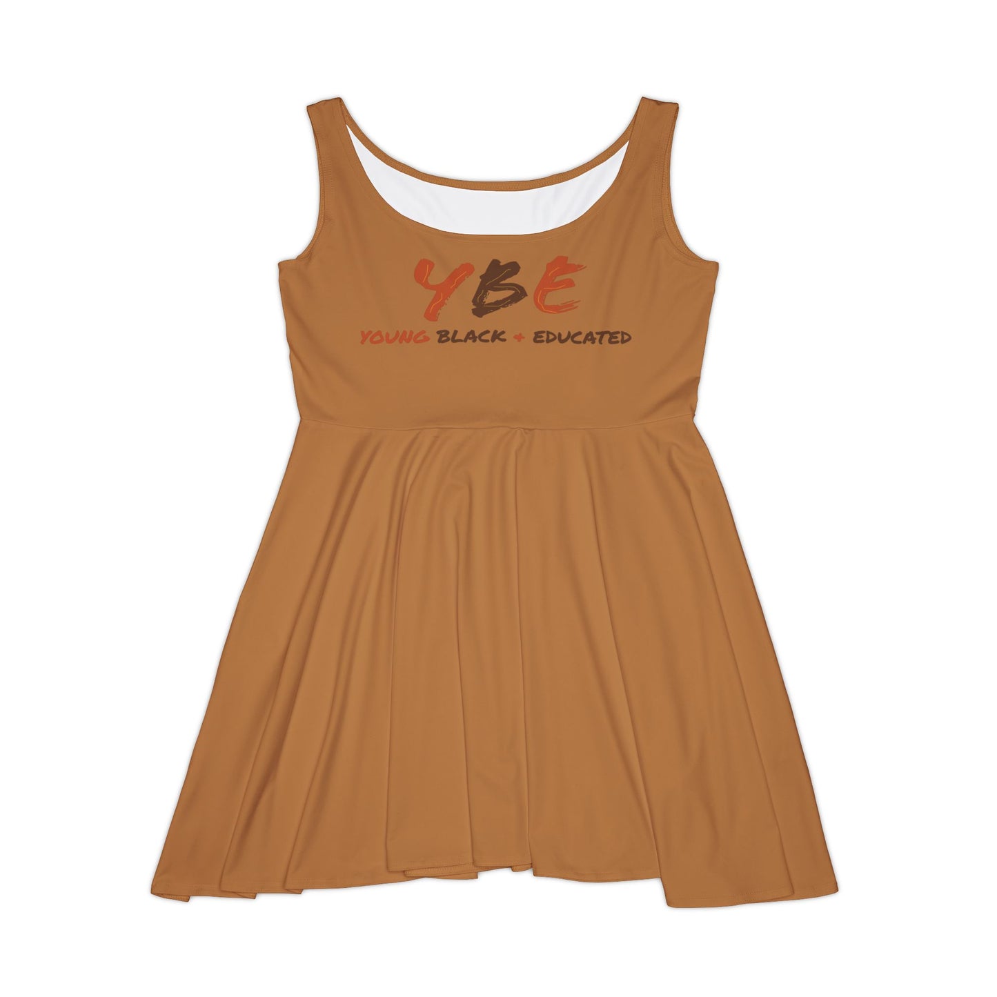 Women's YBE Fall Colors Light Brown Skater Dress