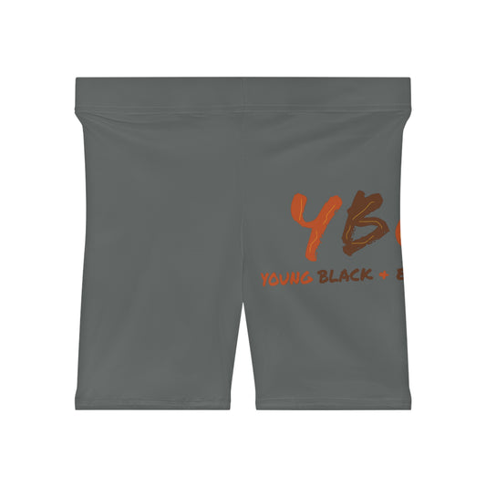 Women's YBE Fall Colors Dark Grey Biker Shorts