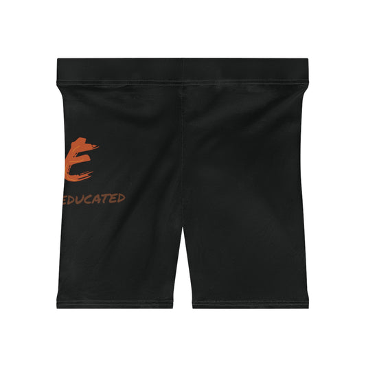 Women's YBE Fall Colors Black Biker Shorts