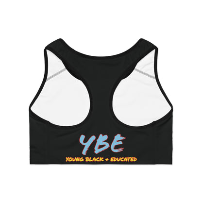 YBE THRASHR VIBE BLACK Sports Bra