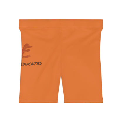 Women's YBE Fall Colors Light Orange Biker Shorts