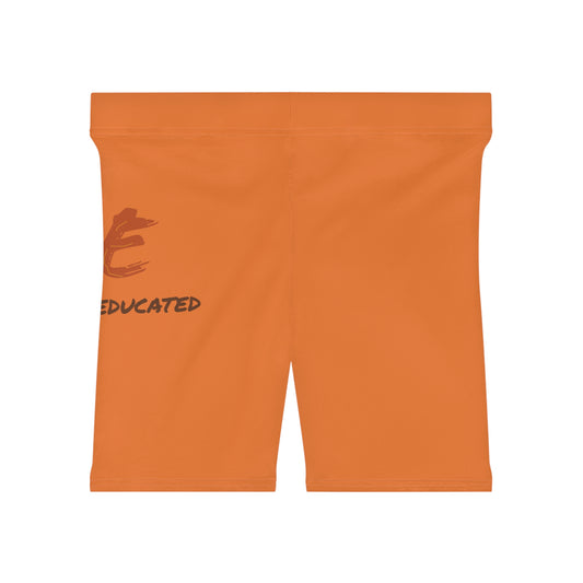 Women's YBE Fall Colors Light Orange Biker Shorts