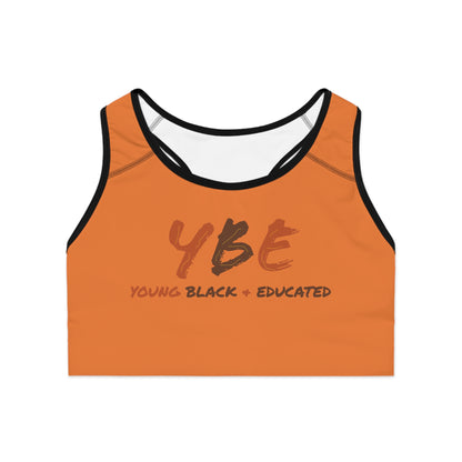 YBE Fall Colors Light Orange Sports Bra