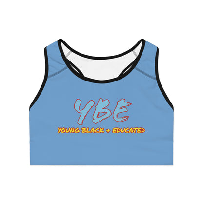 YBE THRASHR VIBE Light Blue Sports Bra
