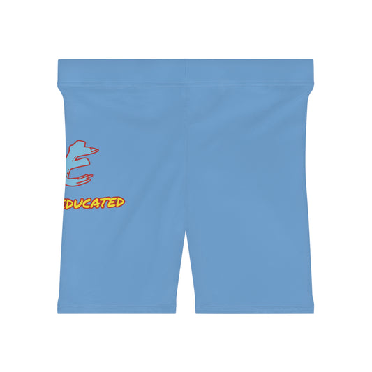 Women's YBE THRASHR VIBE Light Blue Biker Shorts