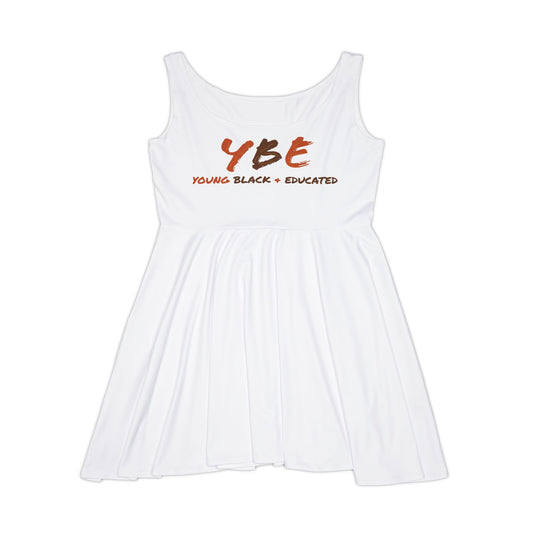 Women's YBE Fall Colors White Skater Dress