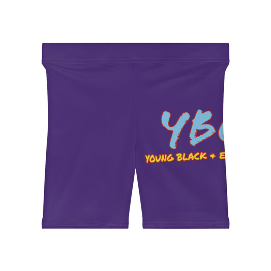 Women's YBE THRASHR VIBE Purple Biker Shorts