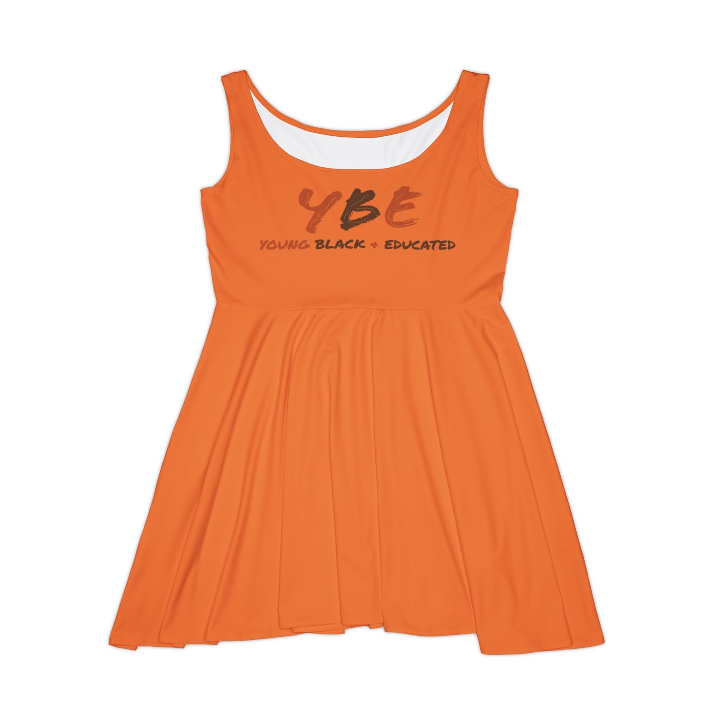 Women's YBE Fall Colors Light Orange Skater Dress