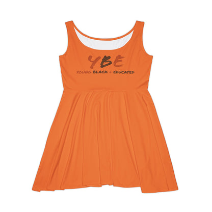 Women's YBE Fall Colors Light Orange Skater Dress