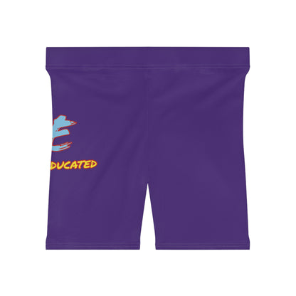 Women's YBE THRASHR VIBE Purple Biker Shorts
