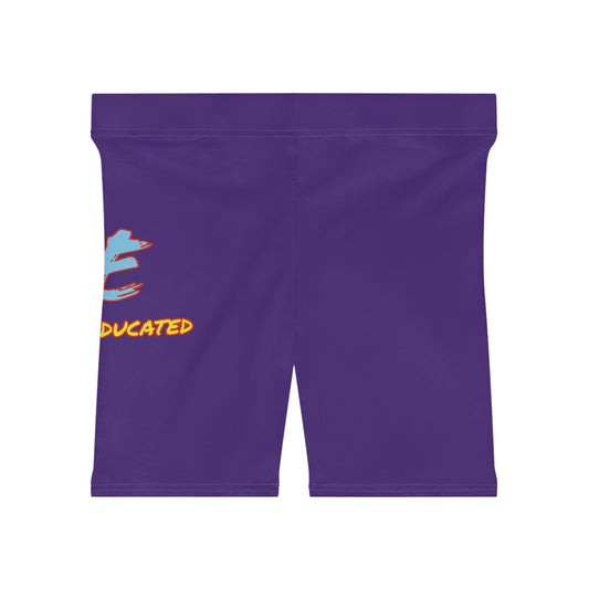 Women's YBE THRASHR VIBE Purple Biker Shorts
