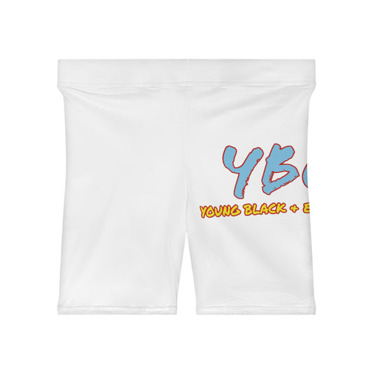 Women's YBE THRASHR VIBE White Biker Shorts
