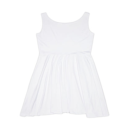 Women's YBE THRASHR VIBE White Skater Dress