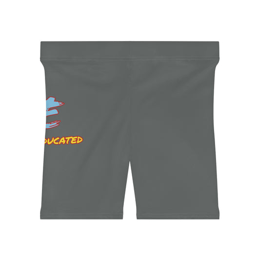 Women's YBE THRASHR VIBE Dark Grey Biker Shorts