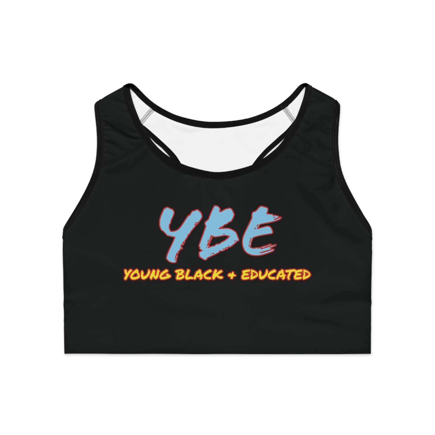 YBE THRASHR VIBE BLACK Sports Bra