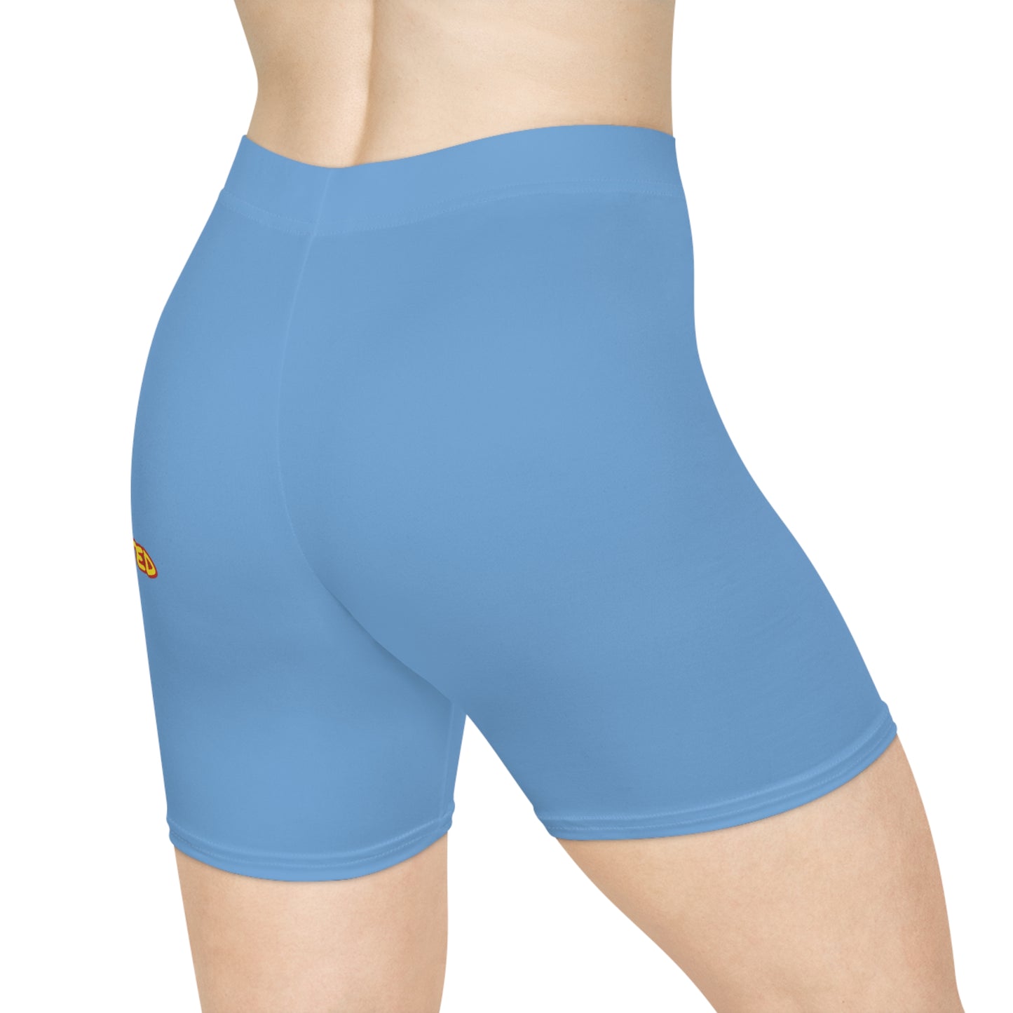 Women's YBE THRASHR VIBE Light Blue Biker Shorts
