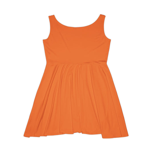 Women's YBE Fall Colors Light Orange Skater Dress