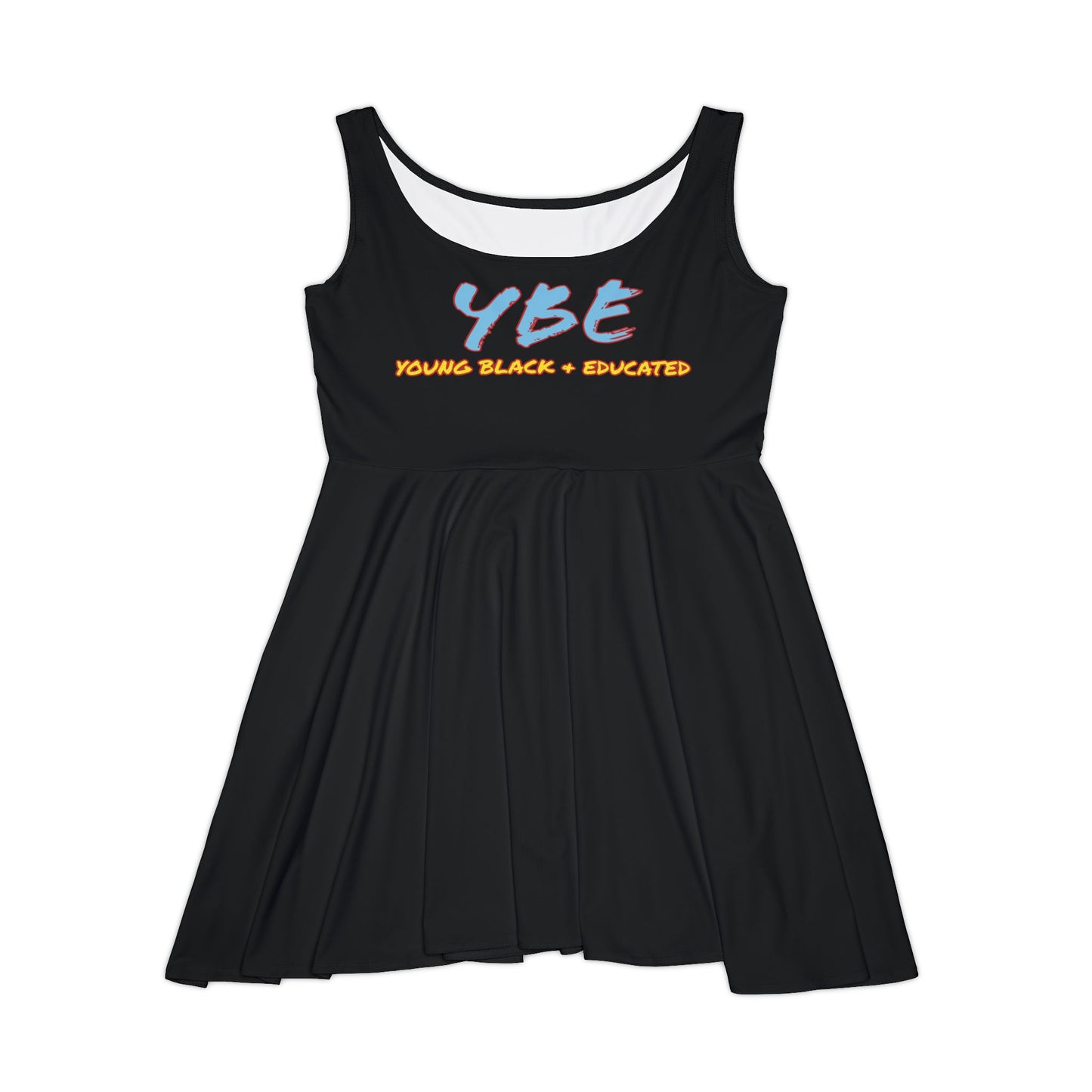 Women's YBE THRASHR VIBE Black Skater Dress