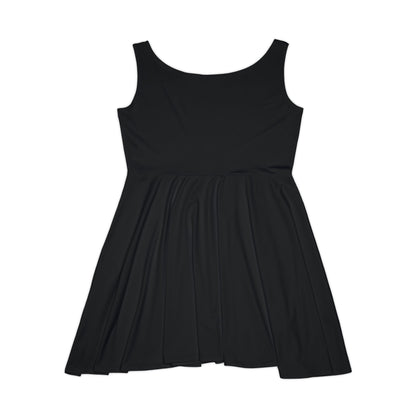 Women's YBE THRASHR VIBE Black Skater Dress